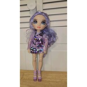 Rainbow High Doll Violet Willow Shimmer & Sparkle Sequin Dress Jacket Shoes